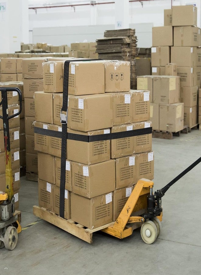 SHOPEE 2 Pcs Lashing Straps, 1" x 16Ft (5 Meter)(196") Adjustable Tie Down Ratchet Tie Straps with Metal Buckles, Cam Lock Strap Cargo Packing Straps Heavy-Duty for Luggage/Truck/SUV/Car (Grey) - Image 4